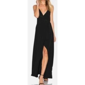Misa Los Angeles Veronica wrap maxi dress SZ XS Formal Wedding resort wear Flowy